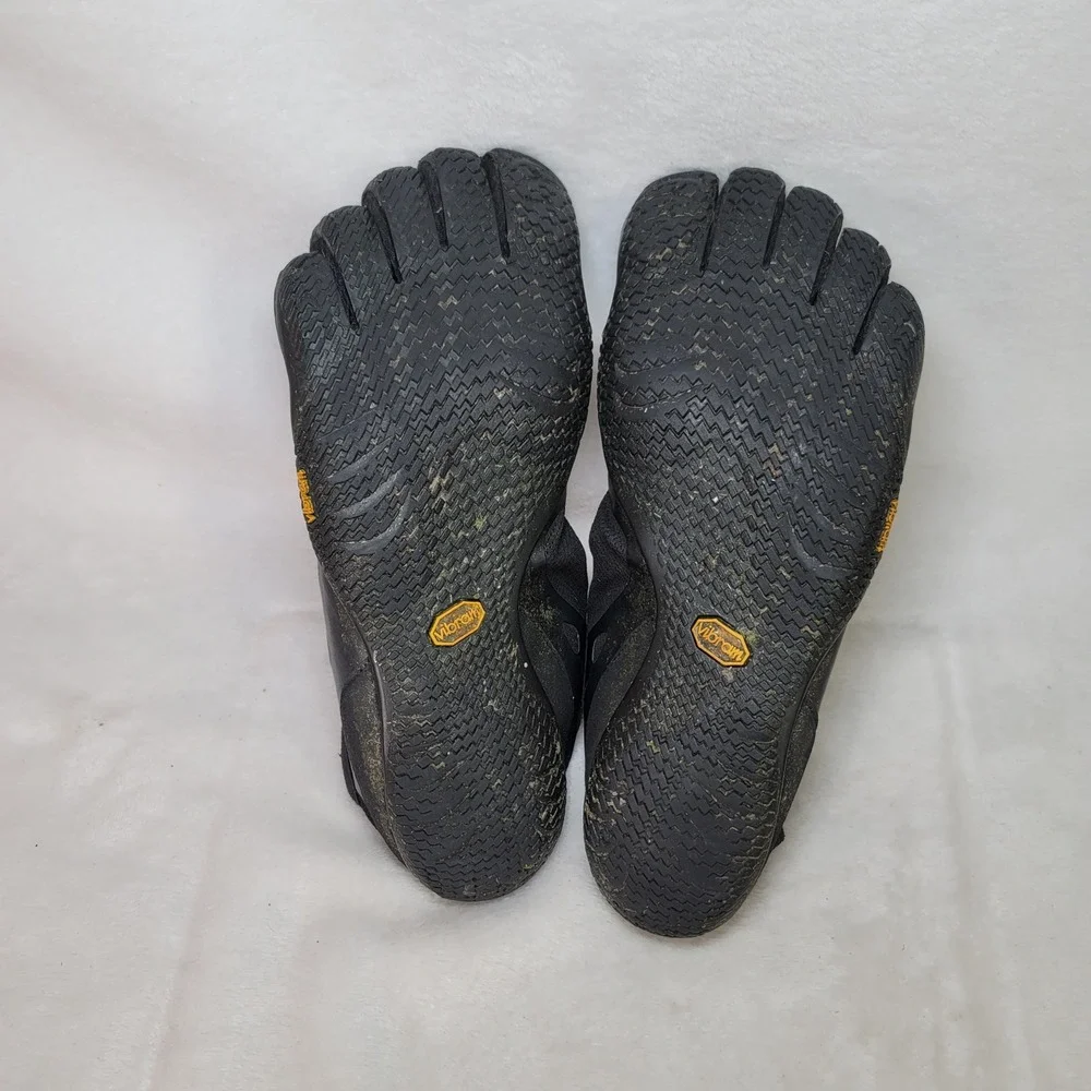 Vibram FiveFingers KSO EVO Mens Black Yellow Barefoot Training Shoes 14M0701